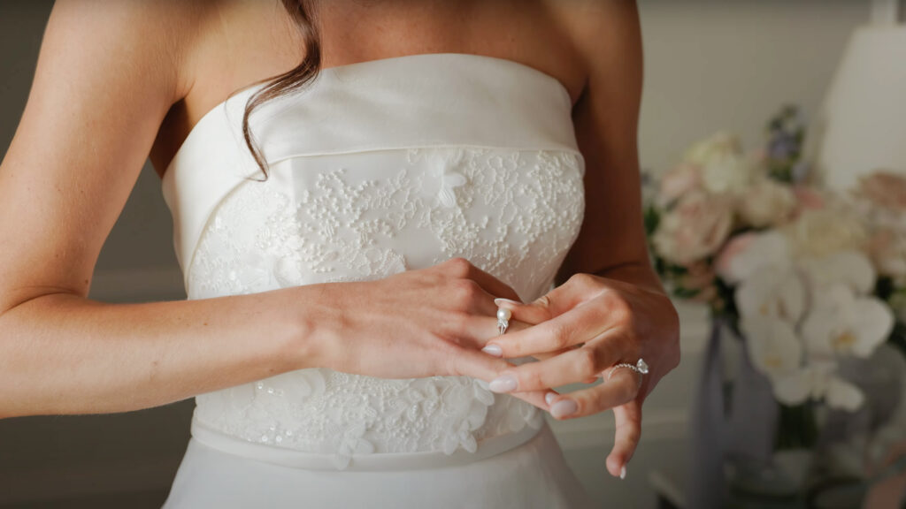 Bride getting ready at Hotel Carmichael